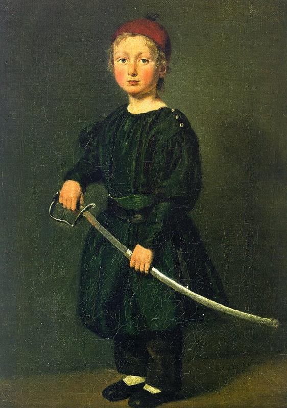 Christian Albrecht Jensen Portrait of a Boy : One of the Artist's Sons oil painting image